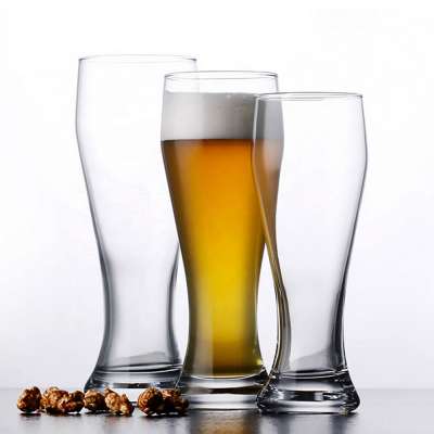 wholesale lead-free crystal  high waist 16 oz beer glass mug for bar