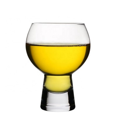 Wholesale Custom  Printed Crystal Craft Taste  Balloon Shape Small Beer Glass