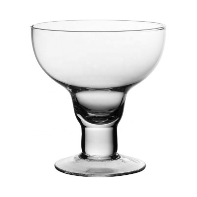 Hand Blown clear Margarita cocktail Glass