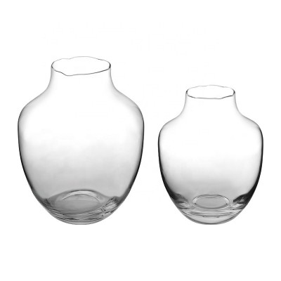 Ready Mould crystal elegant Glass Vase with irregular mouth