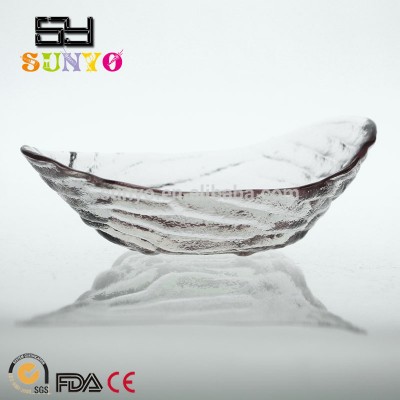 Centrifugal Leaf Shaped Glass Bowl And Dish