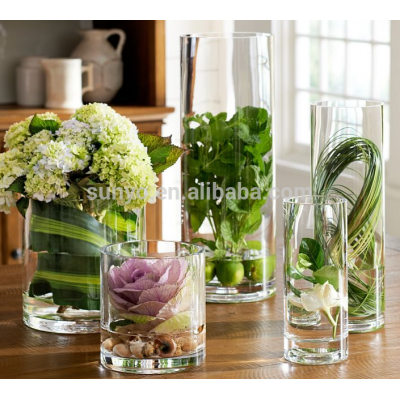 Hot Selling Handmade Crystal clear Glass Vases