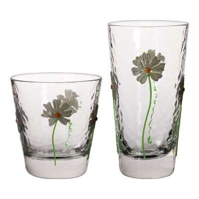 New Flower Decoration Lighting Fancy Christmas Drinking Water Glass