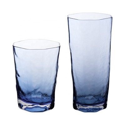 Wholesale crystal glass solid colored water juice milk glass