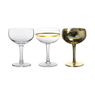 Wholesale Custom lead free hand blown Champagne Glass