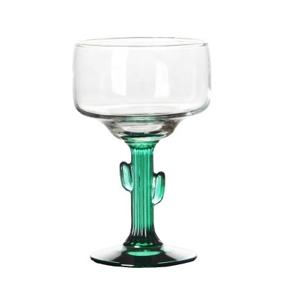 The Newest Product Handmade Customized Margarita Glass with Thick Stem